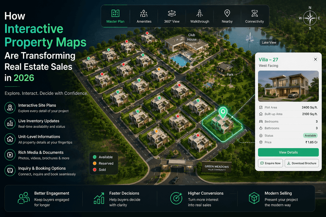 Interactive map layout
